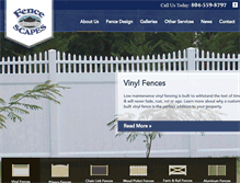 Tablet Screenshot of fencescapesllc.com
